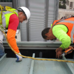 Commercial gutter leak repair
