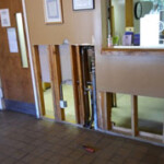 Commercial water main break under slab