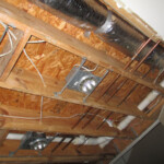 Pipe in ceiling break