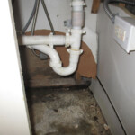 Water supply line leak