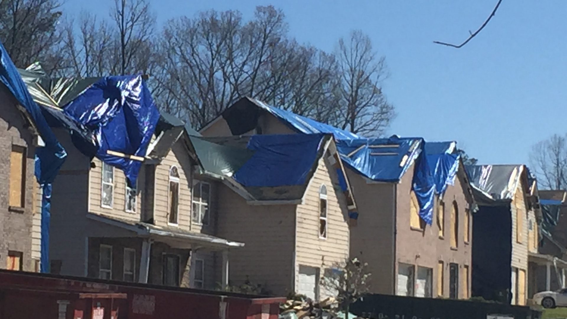 Tornado damage